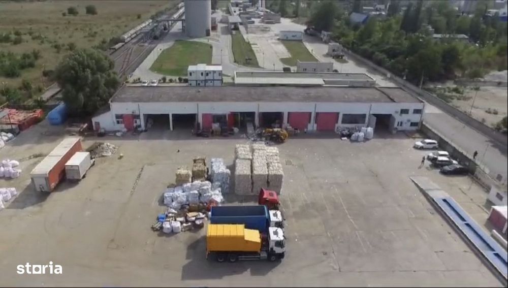 Platforma industriala, 7000 mp teren asfaltat + 1000 mp Hala si Birou