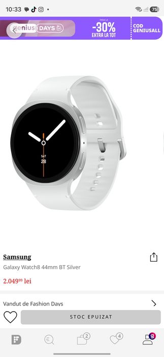 Galaxy smartwatch 8 44 mm