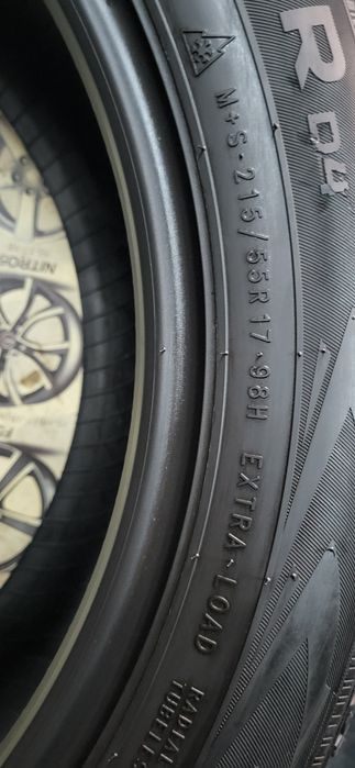 2 anvelope 215 55 17 nokian iarna 2017 6mm