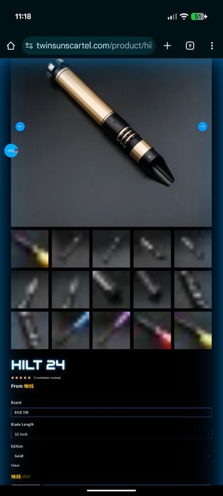 Star Wars Lightsaber (sabie laser)