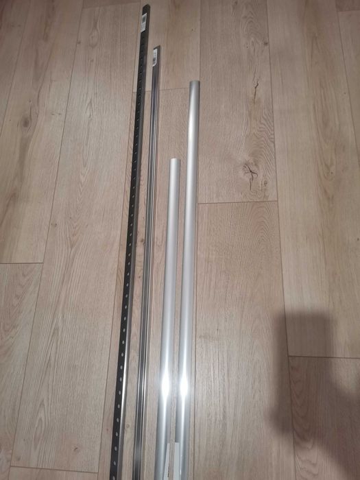 Г-образна преходна лайсна 110см*2.2см хром полиран