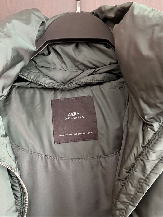 Зимно яке с естествен пух ZARA