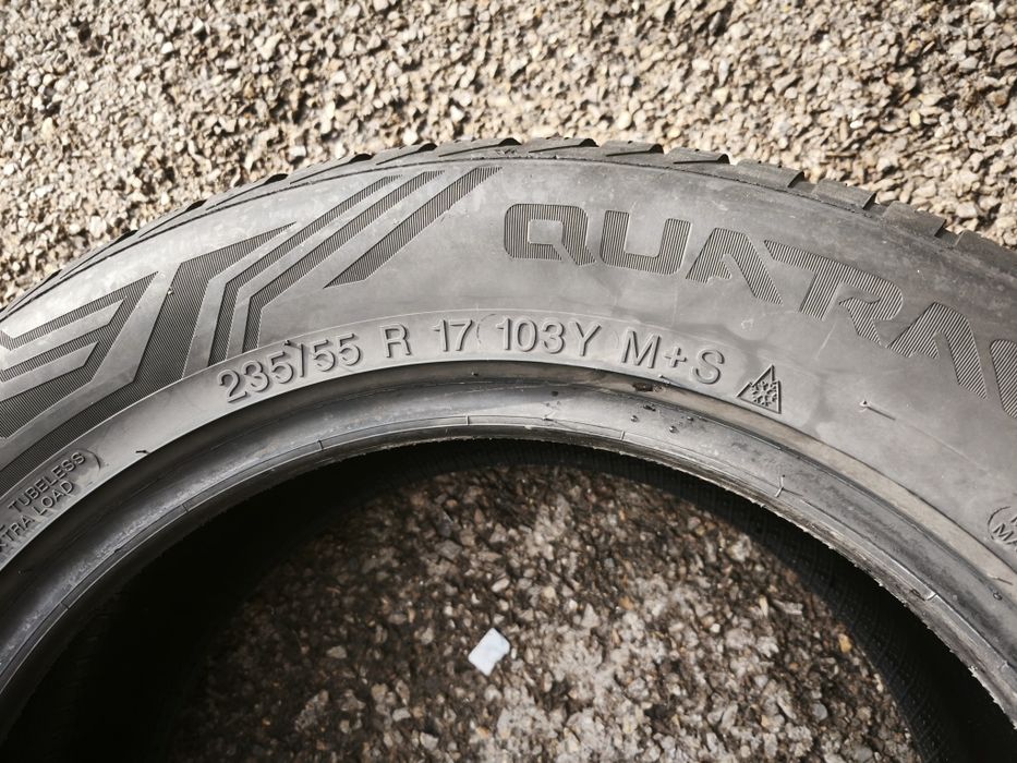 235/55/17" 2бр Vredestein quatrac pro dot4422,6-7mm