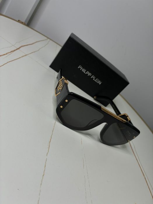 Ochelari de Soare Philipp Plein EGO SPP093M – Black & Gold Luxury, Noi