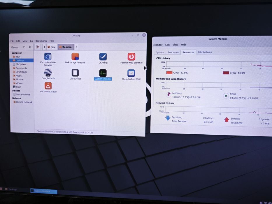 Intel NUC DFYK2820, intel 2,1ghz, 8 gbddr3, ssd120gb - linux mint 22,3