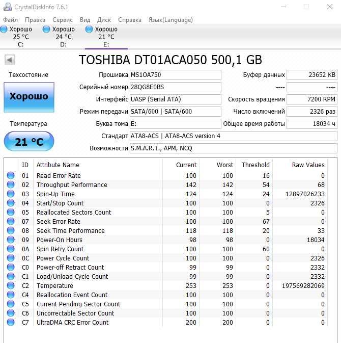 Жесткий диск HDD 500 Гб