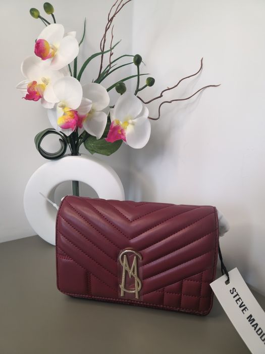 Оригинална дамска чанта Steve Madden - Бордо
