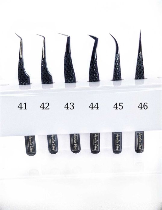 Пинсети за миглопластика различни видове Косумативи за мигли