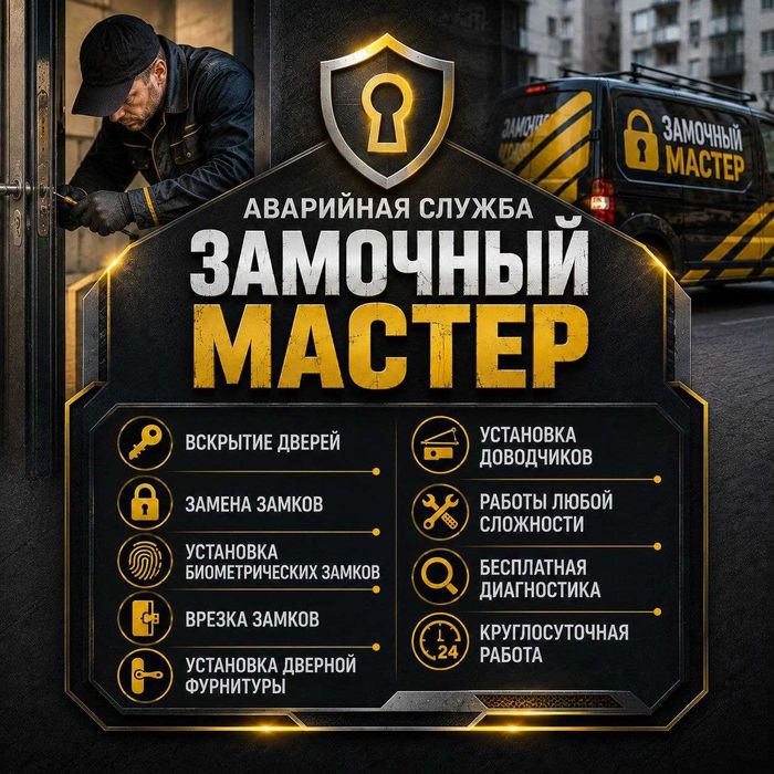 Вскрытие дверей•квартир•замена замков•врезка•личинок•ремонт•авто•сейф
