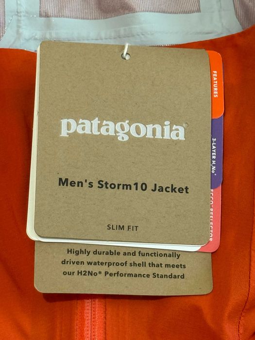 Продавам ново водоустойчиво яке Patagonia Storm10 Jacket, Metric Orange, размер L