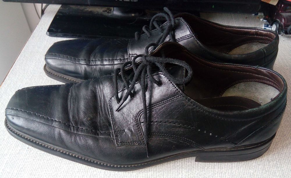 Официални мъжки кожени обувки Clarks Cushion Cell