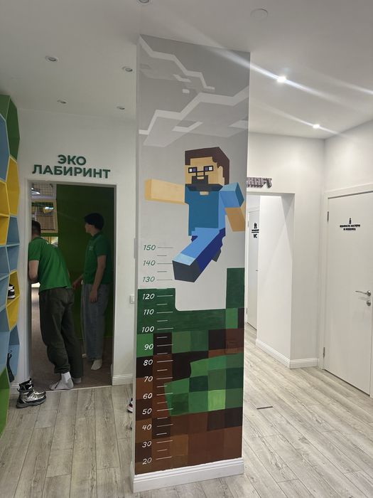 Художник Алматы,роспись стены, рисунок