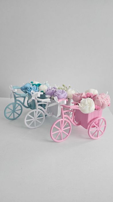 Букет от соеви свещи