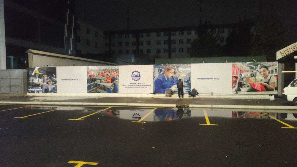 Banner Reklama o'rnatish | Fotozon | Баннер Фотозона Установка | Bukva