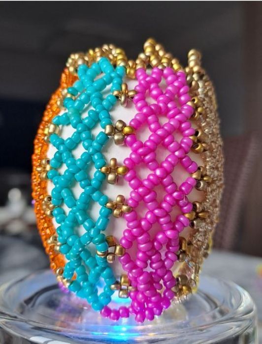 Украшения из бисера для пасхальных яиц