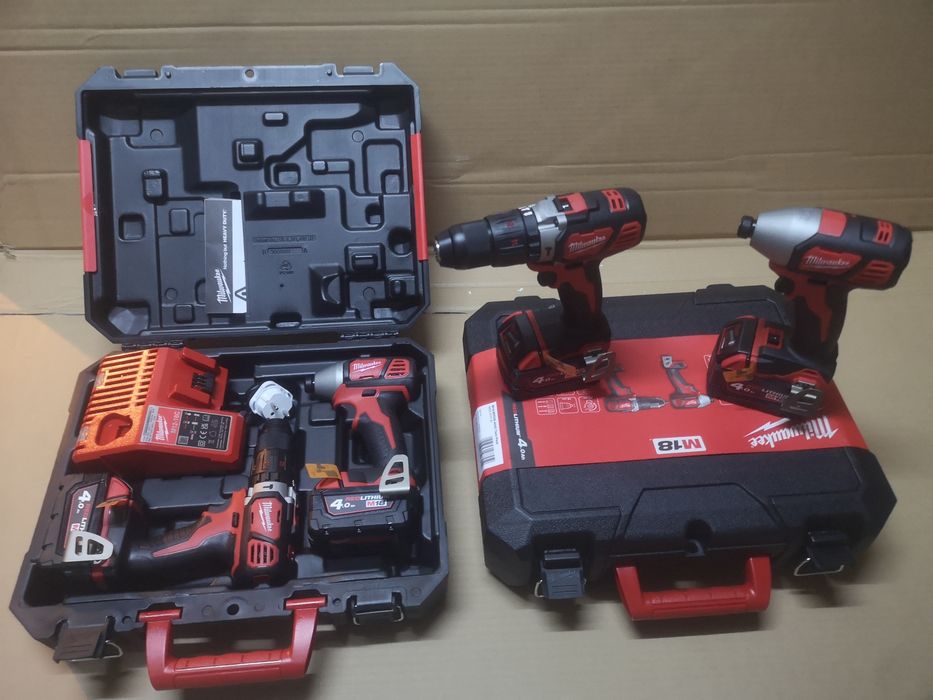 Set NOU Milwaukee 18V bormasina si filetanta cu impact