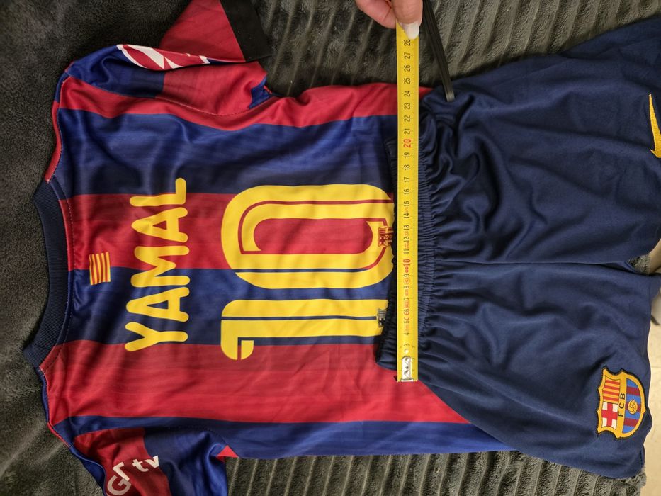 Tricou si pantaloni Nike fotbal pentru copii, Lamine Yamal