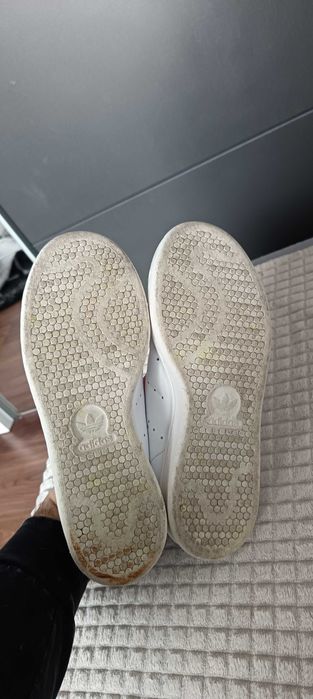 Adidas stan Smith размер 38 дамски маратонки от естествена кожа бели
