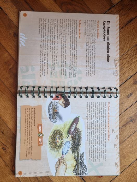 Outdoor Survivalalbuch - детска изследователска книга на немски