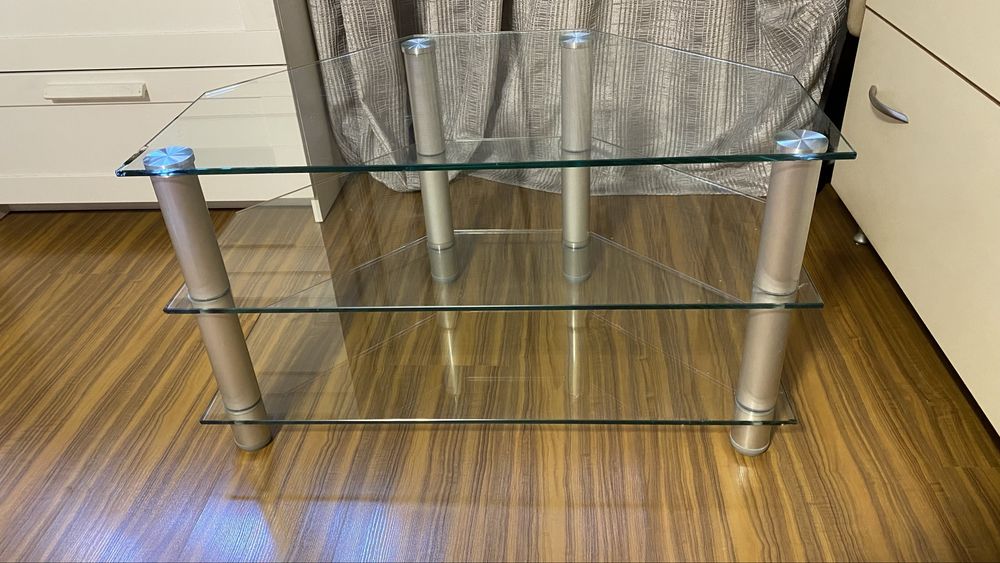 Продам стеклянную тумбу