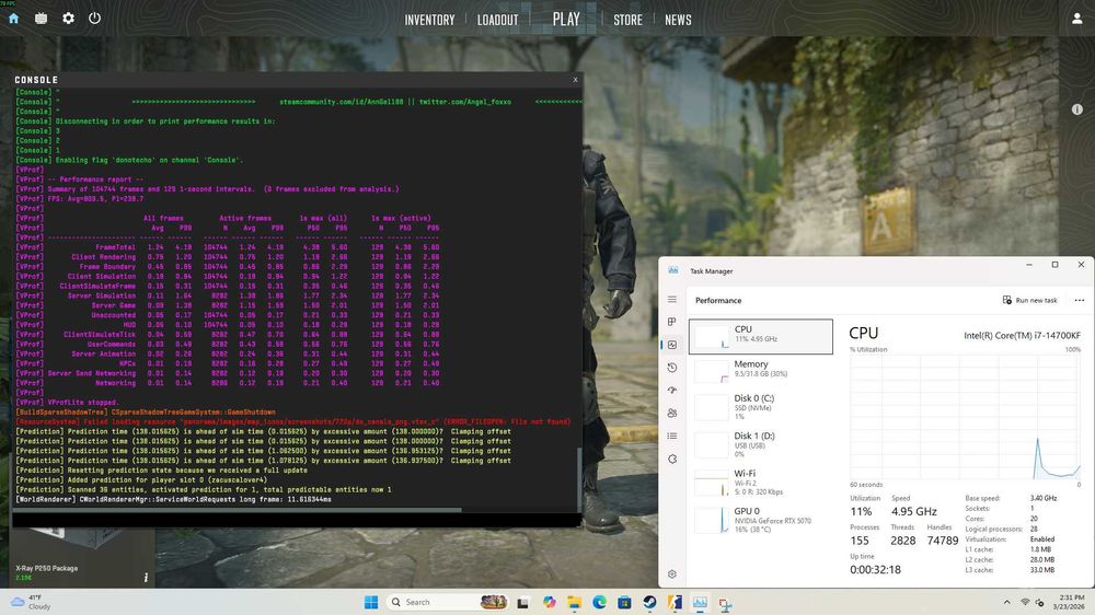 PC Gaming Intel Core i7 14700KF RTX 5070 "BTF"