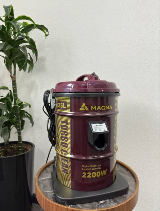 Барабанный пылесос Magna 2200 Вт, сухая уборка, ведро 18 литров