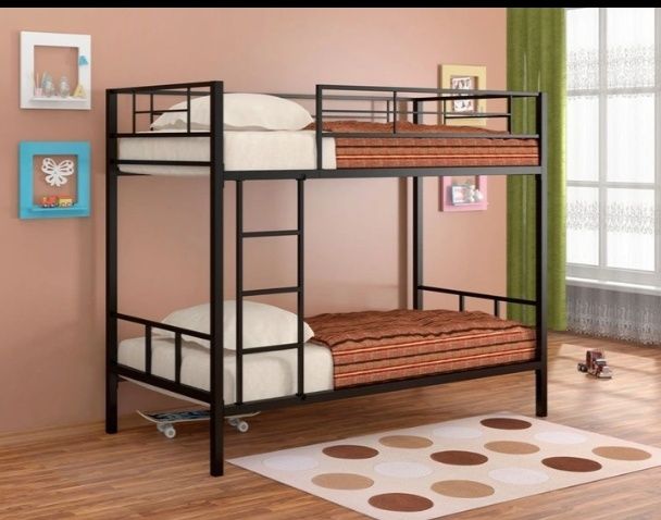 Кровать двухъярусная металлическая | Для дома и бизнеса