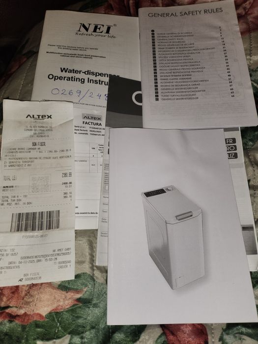 Masina de spalat verticala 8 kg in garantie