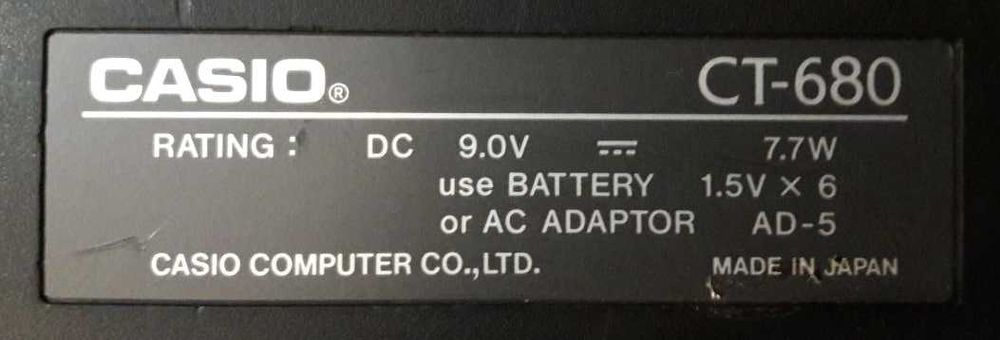 Продаётся синтезатор CASIO CT-680 в отличном состоянии.