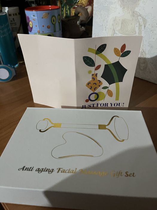 Скребок гуаша, нефритовый роллер нефрит