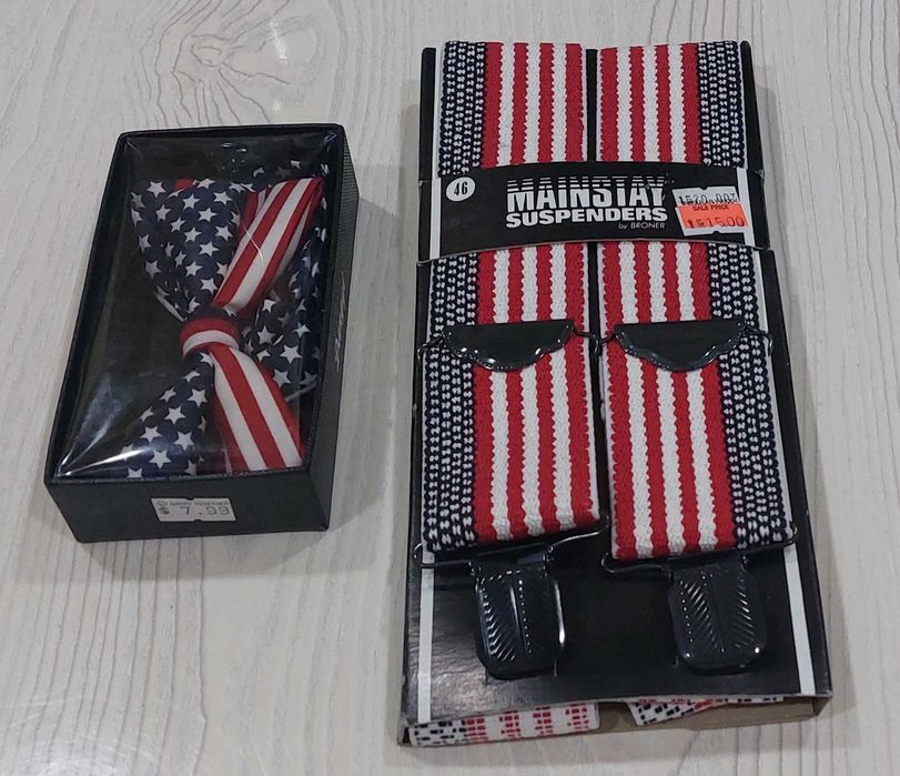 Подтяжки и бабочка