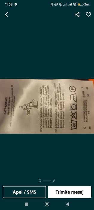 Pantalon scurt  de lucru Nr 46 , nou , Bull Star  SriLanka