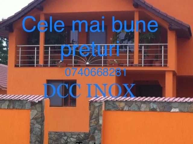 Balustrade inox sticla, porti inox, confectii inox