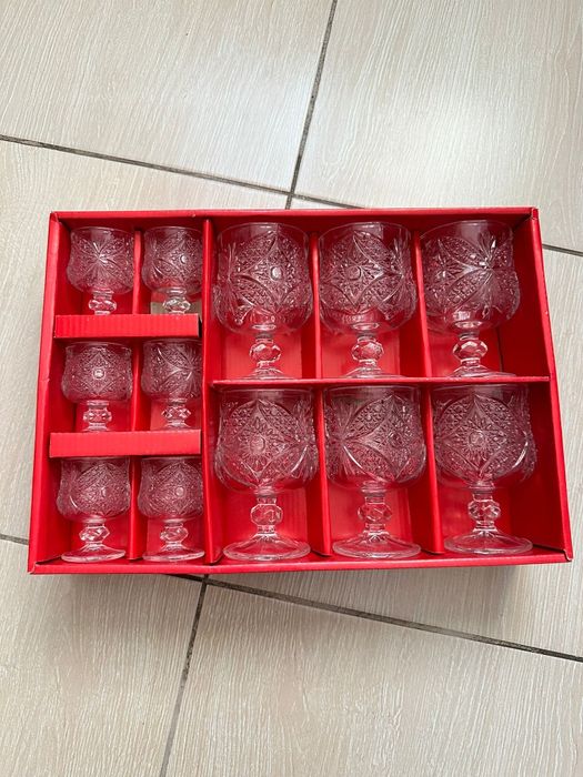 Set 12 pahare din sticla