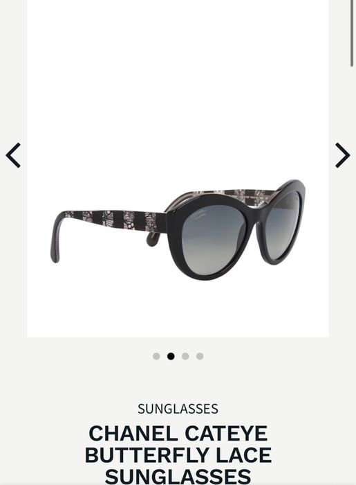 Слънчеви очила CHANEL Cateye butterfly LACE