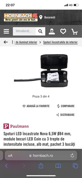 Spoturi LED incastrate PAULMANN NOVA