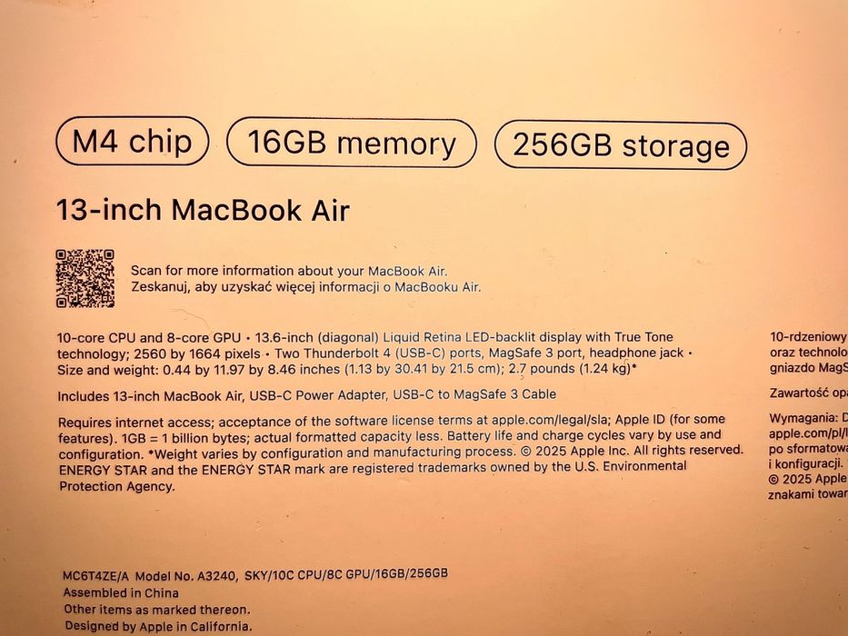 MacBook Air 13-inch M4Chip