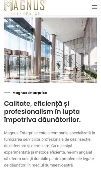 Servicii Profesionale de Dezinsectie, Dezinfectie si Deratizare