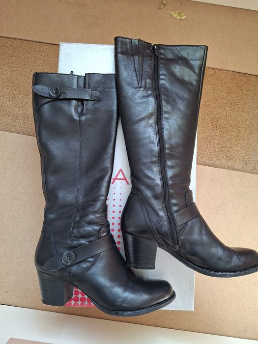 Дамски ботуши от естествена кожа BIANA