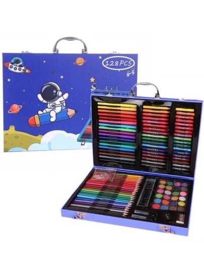 Художественный набор карандашей,красок в кейсе