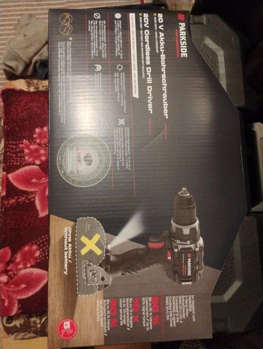 Bormasina Parkside Performance 20v noua cu garanție 5 ani