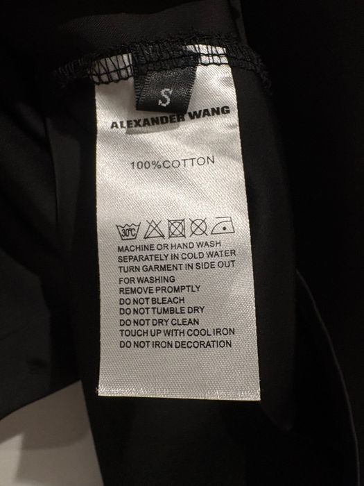 Черна сатенена риза Alexander Wang