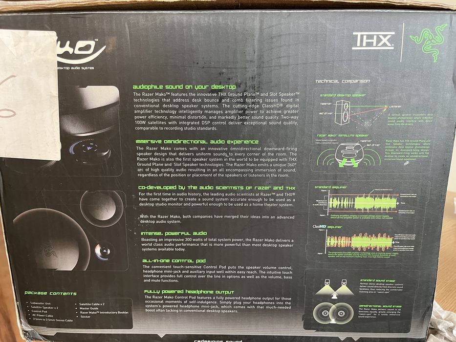 Vand / Schimb cu Sonos Sistem audio HI-FI Razer Mako THX 2.1