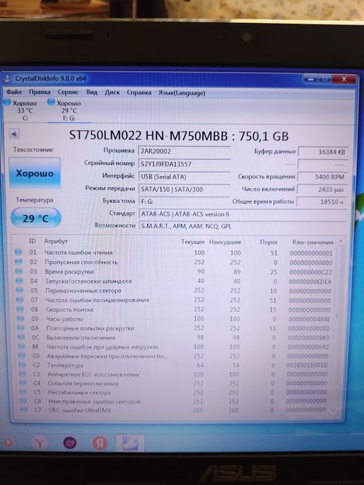 Жёсткий диск на 750гб