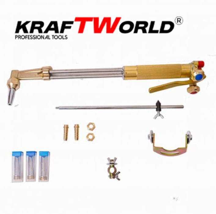 Резак за газокислородно рязане KRAFTWORLD 440мм с пергел и 4 дюзи