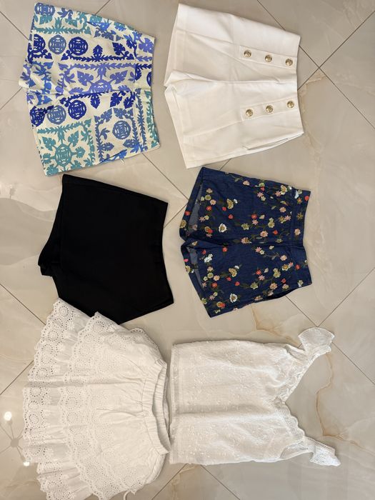 Zara Къси Дънки , пола панталон  , лятна дълга пола  , екип