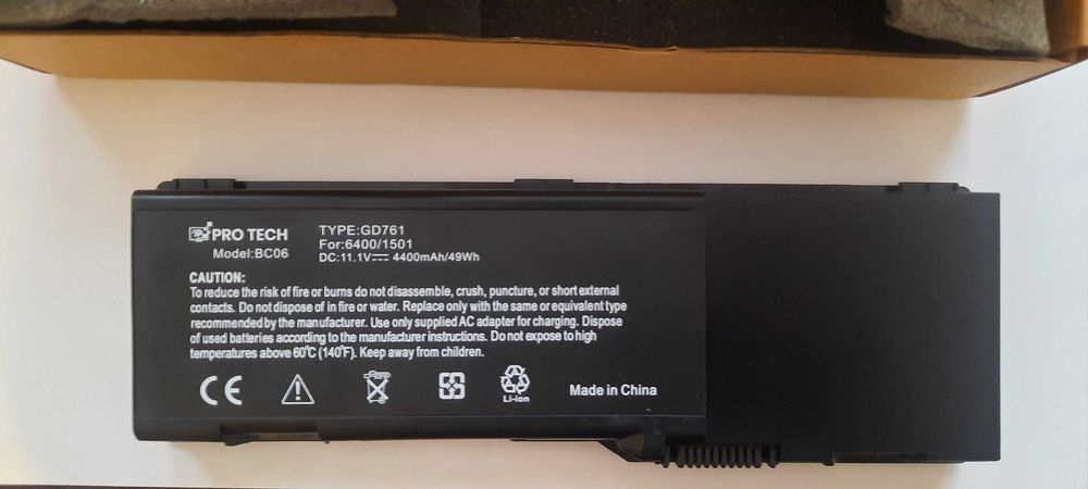 Baterie model GD761 pentru laptop Dell