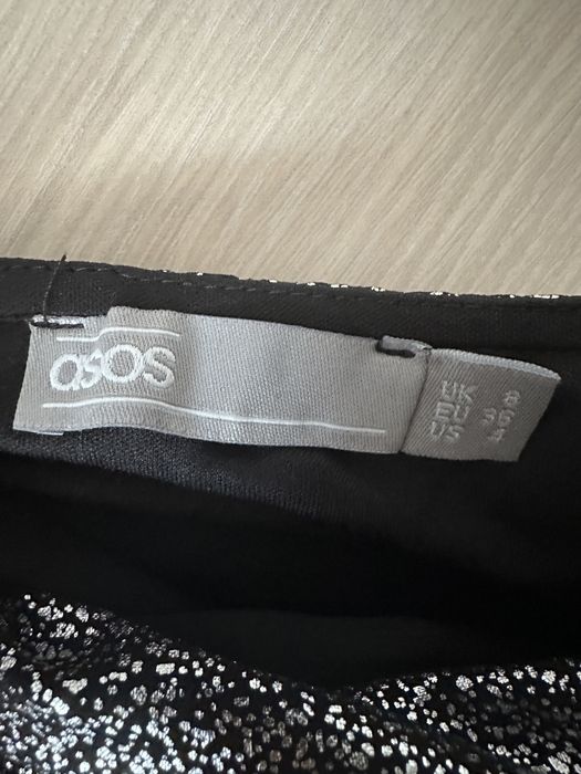 Сребриста разтеглива рокля ASOS 36 номер