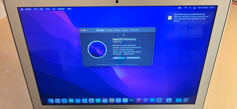 MacBook Air A1466 EMC2595 i5 256 4gb