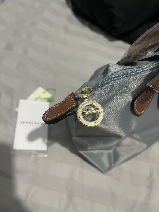 Longchamp Le Pliage S размер - Classic steel grey